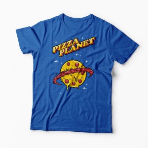Tricou Personalizat Pizza Planet - Bărbați-Albastru Regal